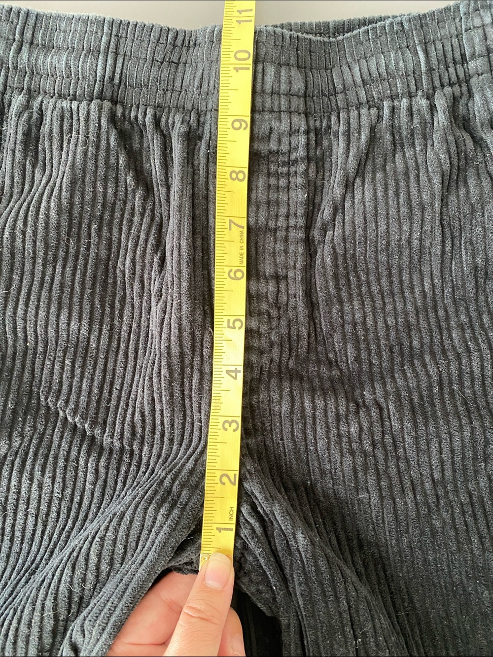 BDG Urban Outfitters Black Wide Corduroy Elastic-Waist Pants Sz S Minimal Chic - Picture 12 of 14